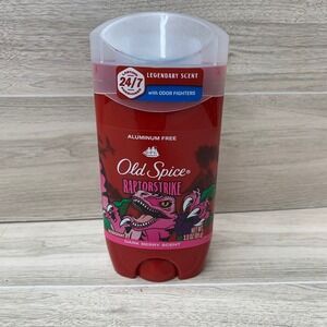 Old Spice Raptorstrike Deodorant Aluminum Free Dark Berry Scent Mens Stick